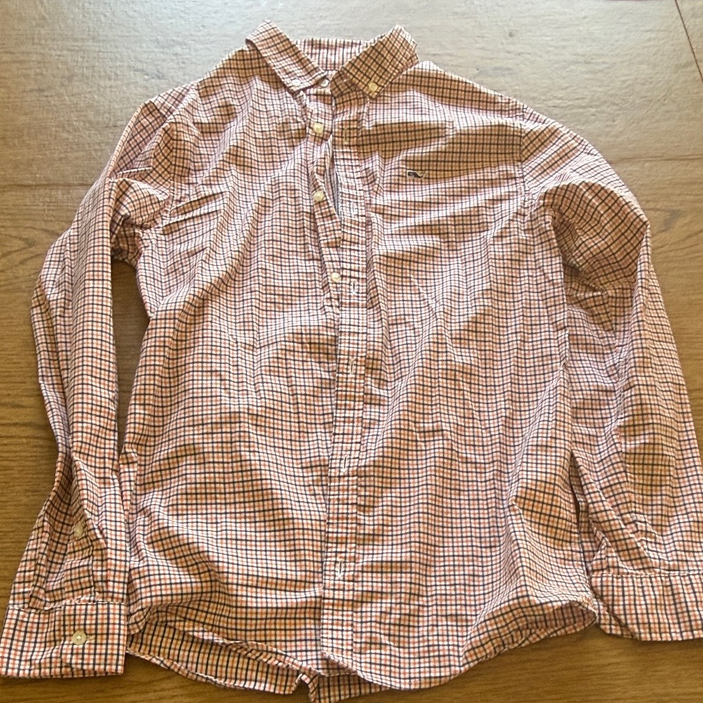 Boy's Vineyard Vines Long-Sleeve Button-Down Check Shirt